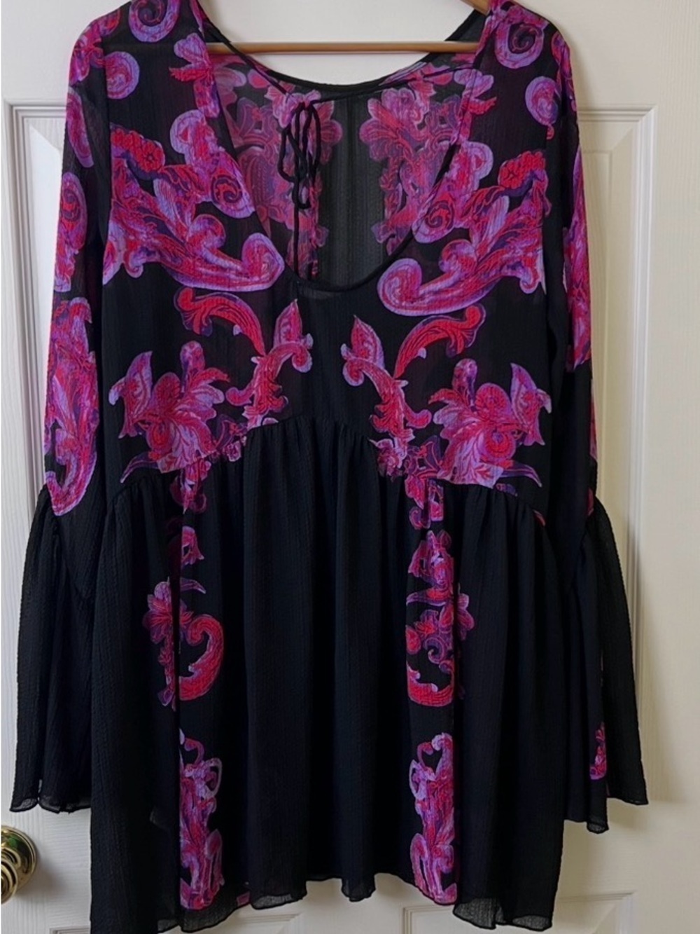 Free People Dress Mini Boho Floral - image 6